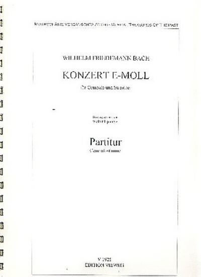 Konzert e-Mollfür Cembalo und Streicher