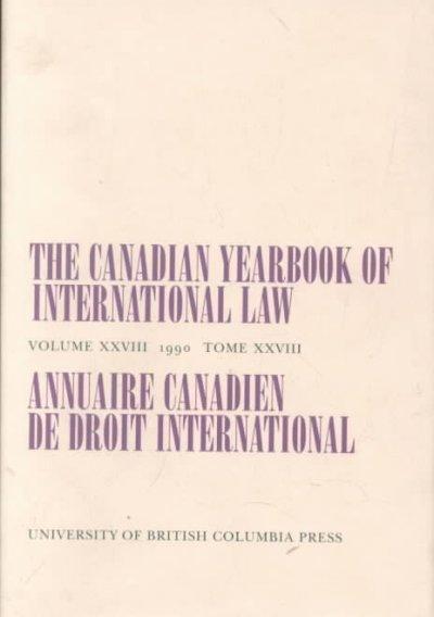 CANADIAN YEARBK OF INTL LAW VO