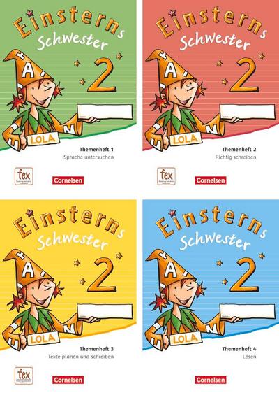 Einsterns Schwester - Sprache und Lesen 2. Schuljahr. Themenheft 1-4 und Projektheft mit Schuber. Verbrauchsmaterial