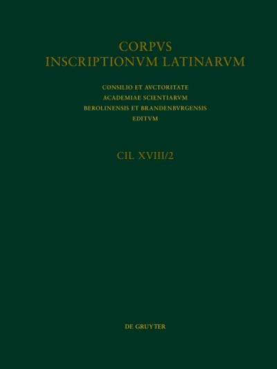 Corpus inscriptionum Latinarum. Carmina Latina urbis Romae Carmina Latina Hispaniae