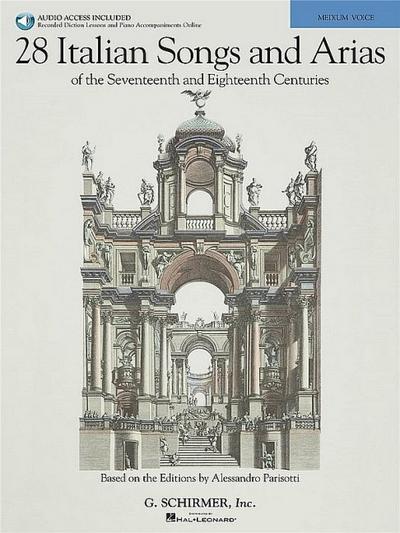 28 Italian Songs & Arias of the 17th & 18th Centuries-Based on the Editions by Alessandro Parisotti (Bk/Online Audio) - Richard Walters