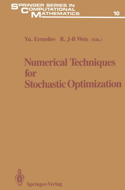 Numerical Techniques for Stochastic Optimization
