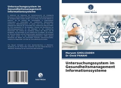 Untersuchungssystem im Gesundheitsmanagement Informationssysteme