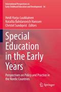 Special Education in the Early Years