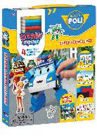 Drawmaster Robocar Poli: Super Stencil Kit