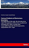 Famous Problems of Elementary Geometry