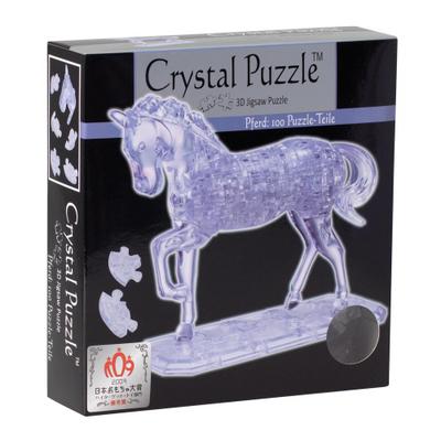 HCM Kinzel 109001 HCM 109001-Crystal Puzzle Pferd 100 teilig, transparent