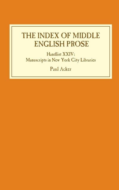 Index of Middle English Prose