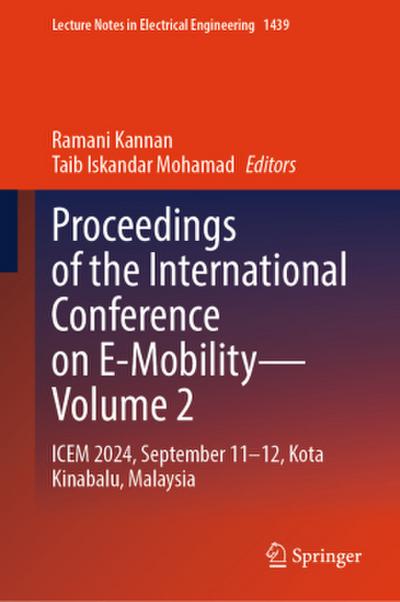 Proceedings of the International Conference on E-Mobility-Volume 2