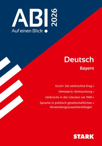 STARK Deutsch - Abi - Auf einen Blick! 2026 Bayern