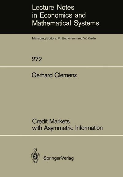 Credit Markets with Asymmetric Information