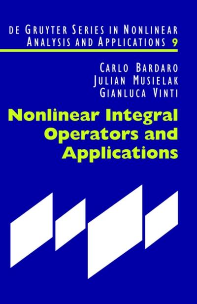 Nonlinear Integral Operators and Applications