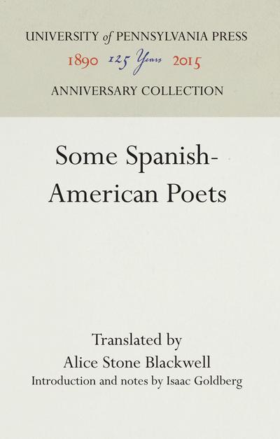 Some Spanish-American Poets