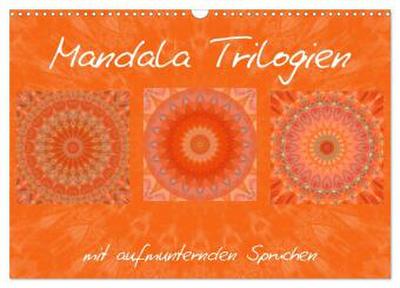 Mandala Trilogien (Wandkalender 2026 DIN A3 quer), CALVENDO Monatskalender