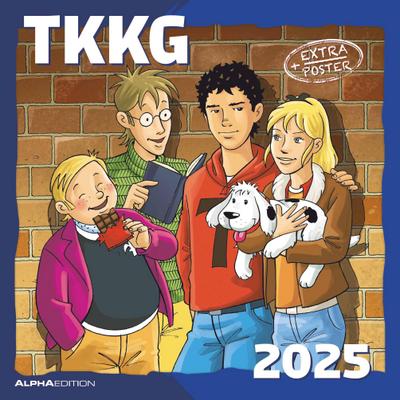 TKKG 2025 - Broschürenkalender 30x30 cm (30x60 geöffnet) - Kalender mit Platz für Notizen - Bildkalender - Planer