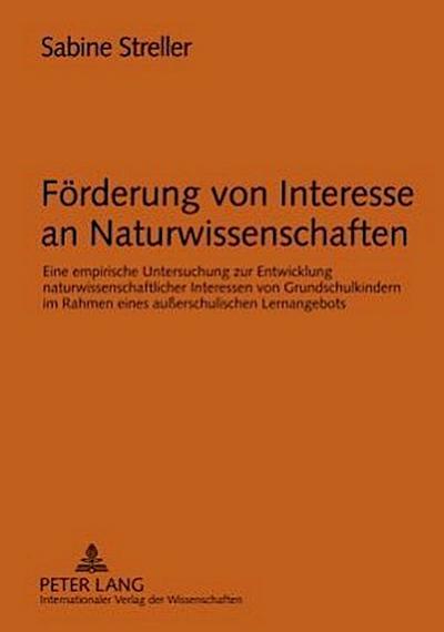 Förderung von Interesse an Naturwissenschaften