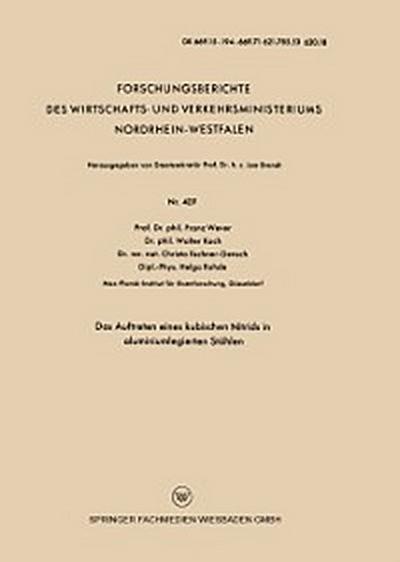 Das Auftreten eines kubischen Nitrids in aluminiumlegierten Stählen