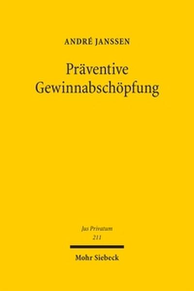 Präventive Gewinnabschöpfung