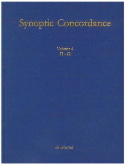 Paul Hoffmann; Thomas Hieke; Ulrich Bauer: Synoptic Concordance P[i] - O[mega]