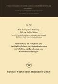 Untersuchung des Festigkeits- und Verschleißverhaltens von Polyamidzabnrädern zur Schaffung von Berechnungs- und Konstruktionsunterlagen