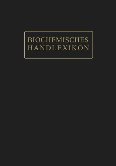 Biochemisches Handlexikon
