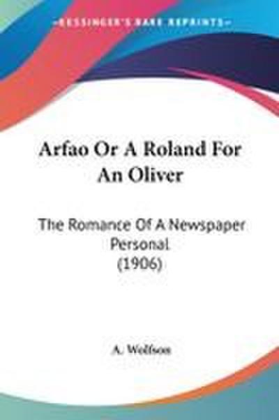 Arfao Or A Roland For An Oliver