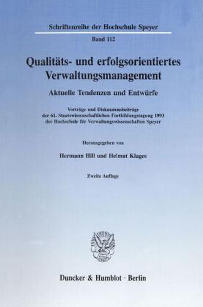 Qualitäts- und erfolgsorientiertes Verwaltungsmanagement.