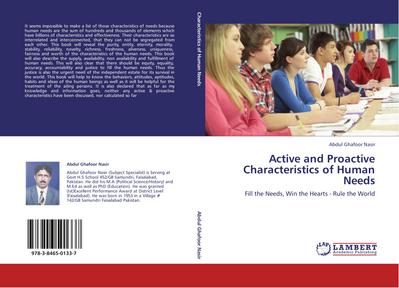 Active and Proactive Characteristics of Human Needs