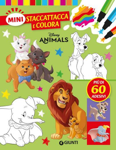 Disney animals. Mini staccattacca & colora. Con adesivi