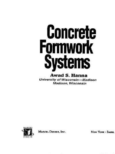 Concrete Formwork Systems