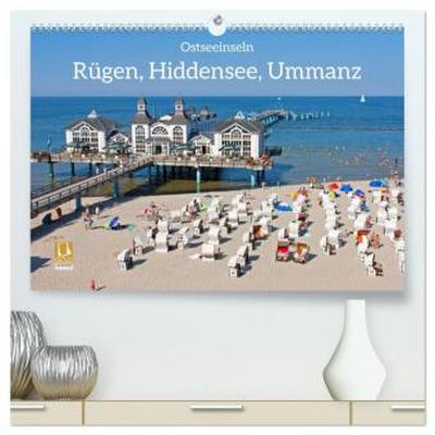Ostseeinseln Rügen, Hiddensee, Ummanz (hochwertiger Premium Wandkalender 2026 DIN A2 quer), Kunstdruck in Hochglanz