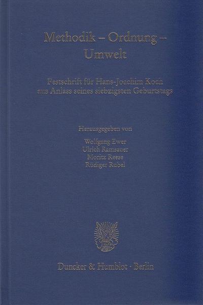 Methodik - Ordnung - Umwelt