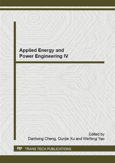 Applied Energy and Power Engineering IV