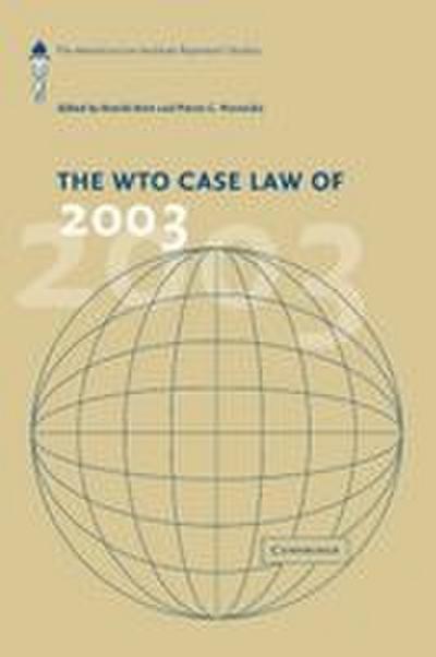 The Wto Case Law of 2003