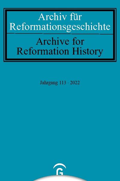 Archiv für Reformationsgeschichte - Aufsatzband