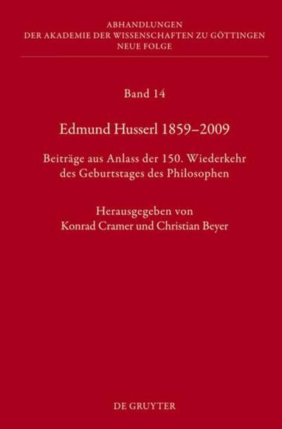Edmund Husserl 1859-2009