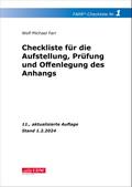 FARR Checkliste 1 für die Aufstellung, Prüfung und