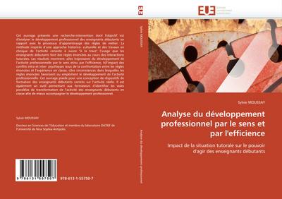 Analyse du développement professionnel par le sens et par l'efficience - Sylvie MOUSSAY
