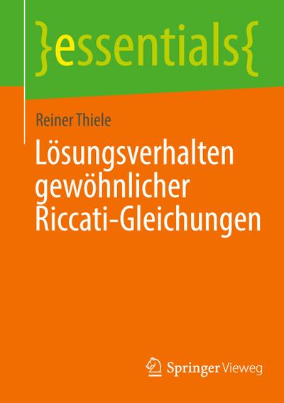 Lösungsverhalten gewöhnlicher Riccati-Gleichungen