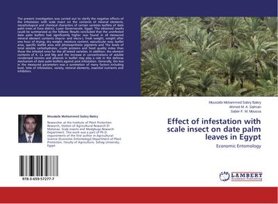 Effect of infestation with scale insect on date palm leaves in Egypt