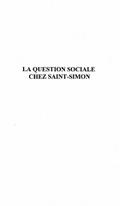 Question sociale chez saint-simon