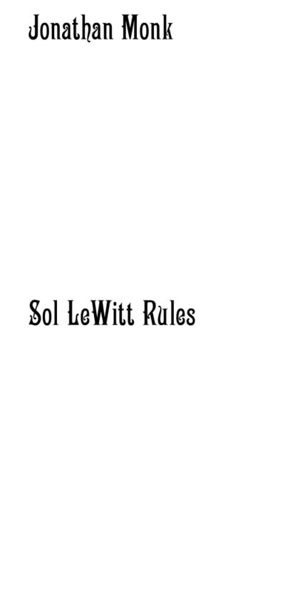 Sol LeWitt rules