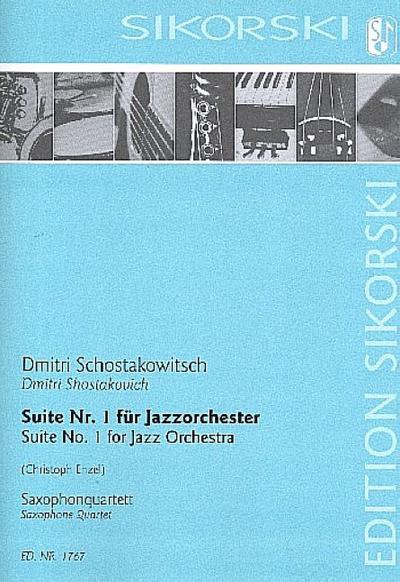 Suite Nr.1 für Jazzorchesterfür 4 Saxophone (SATBar)