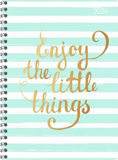 Ladytimer Ringbuch Little Things 2024 - Taschen-Kalender A5 (15x21 cm) - Schüler-Kalender - Weekly - Ringbindung - 128 Seiten - Alpha Edition