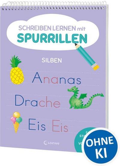 Schreiben lernen mit Spurrillen - Silben