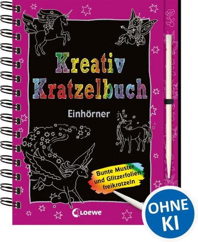 Kreativ-Kratzelbuch: Einhörner