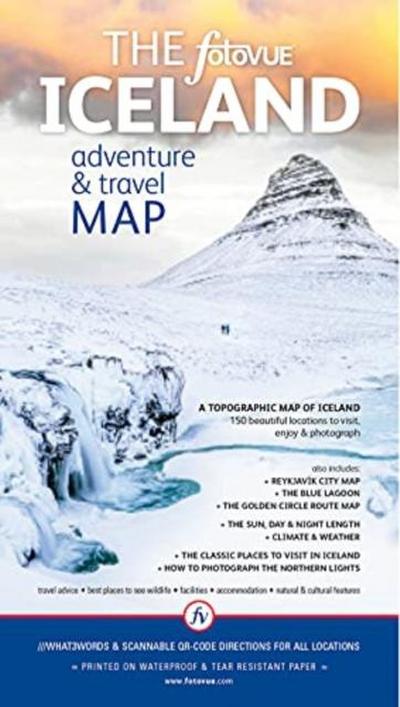 Rushforth, J: FotoVUE Iceland Adventure and Travel Map