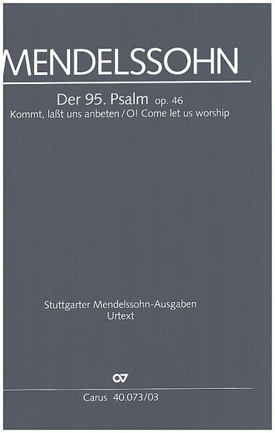 Der 95. Psalm op.46, Klavierauszug