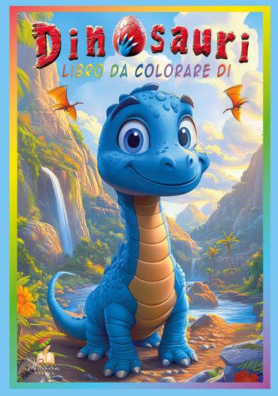 Libro da colorare di dinosauri per bambini dai 4 agli 8 anni con 50 adorabili illustrazioni