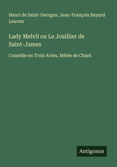 Lady Melvil ou Le Joaillier de Saint-James